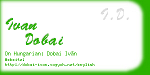 ivan dobai business card